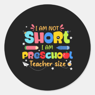 Sticker Rond Cadeau pour enseignante de maternelle de taille no