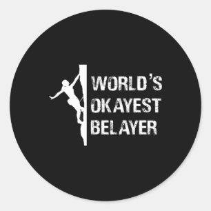 Sticker Rond Cadeau pour filles de la meilleure coucheuse au mo