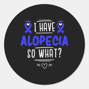 Sticker Rond Cadeau pour la calvitie ponctuelle Patients Perte 