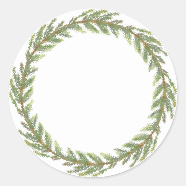 Sticker Rond Cadeau rustique fait maison pour Noël en bocal Mas (Devant)