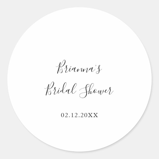 Sticker Rond Cadeau simple et minimaliste pour la fête de maria (Devant)
