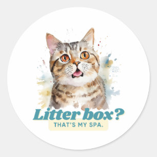 Sticker Rond Cadeaux adorables de Kitten pour Amoureux de les c