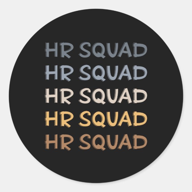 Sticker Rond Cadeaux de l'équipe des ressources humaines de l'e (Devant)