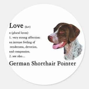 Sticker Rond Cadeaux de pointeur germanophones
