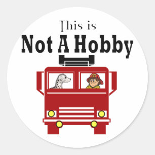 Sticker Rond Cadeaux de pompiers