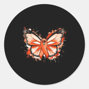 Sticker Rond Cadeaux de sensibilisation Beurre de ruban orange
