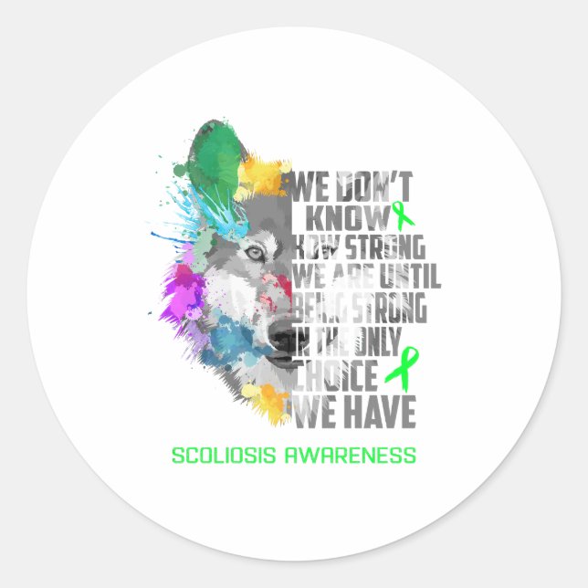 Sticker Rond Cadeaux de soutien au ruban de sensibilisation à l (Devant)