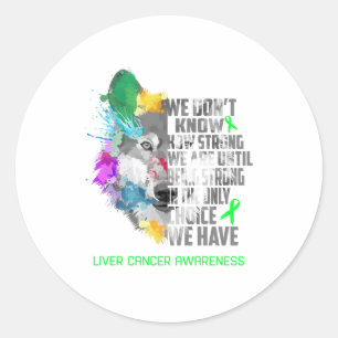 Sticker Rond Cadeaux de soutien au ruban de sensibilisation au 