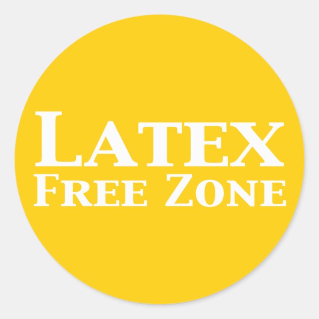 Sticker Rond Cadeaux de zone libre Latex (Devant)