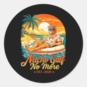 Sticker Rond Cadeaux drôles Trump Nacho Golf Plus de golfe de 2