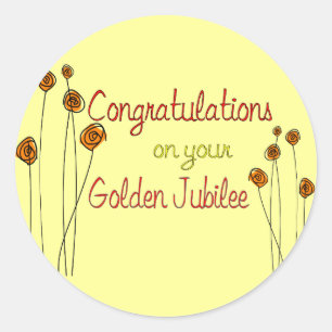 Sticker Rond Cadeaux du Jubilé d'or des Soeurs (50e anniversair