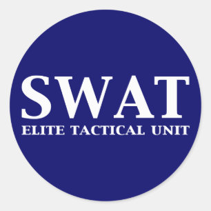 Sticker Rond Cadeaux d'unité tactique SWAT Elite