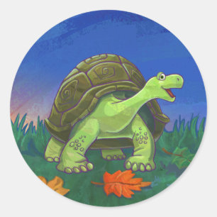 Sticker Rond Cadeaux et accessoires de tortue