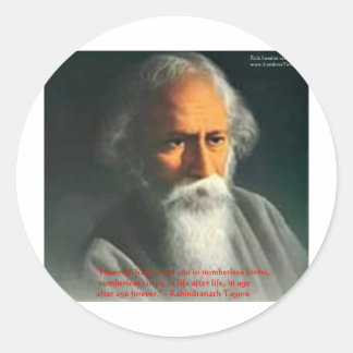 Sticker Rond Cadeaux et Cartes de Citation d'Amour de Rabindran