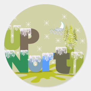 Sticker Rond Cadeaux et vêtements UpNorth