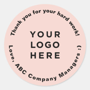 Sticker Rond Cadeaux Jour d'Appréciation des employés du Merci 
