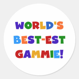 Sticker Rond Cadeaux lumineux de couleurs du Meilleur-est