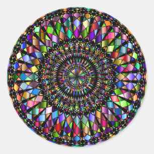 Sticker Rond Cadeaux Mandala