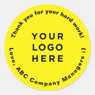 Sticker Rond Cadeaux personnalisés de remerciement pour la Jour