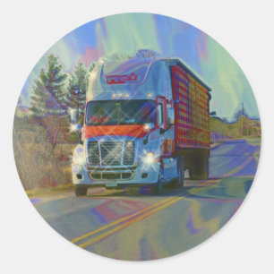 Sticker Rond Cadeaux pour CAMIONS POIDS LOURDS CHAUFFEURS DE CA