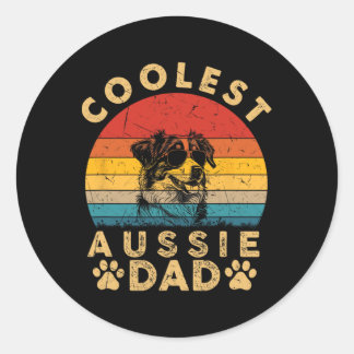 Sticker Rond Cadeaux pour les papas australiens les plus cool p