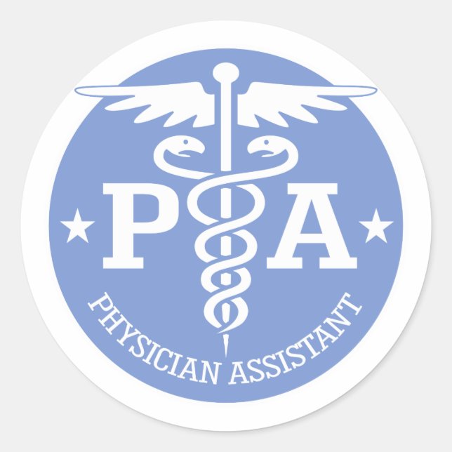 Sticker Rond Caduceus PA2 idées cadeaux (Devant)