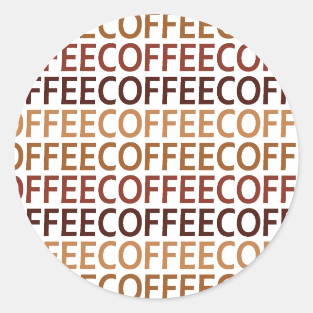 Sticker Rond Café (Devant)