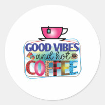 Café Art Good Vibes Et Café Chaud