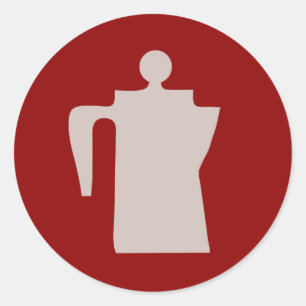 Sticker Rond Café Chuck Wagon - Café Cowboy Time