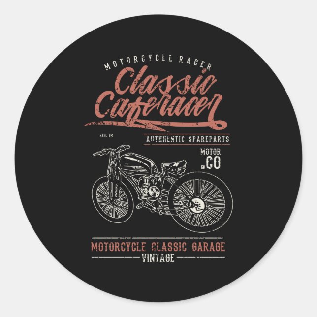 Sticker Rond Café classique (Devant)