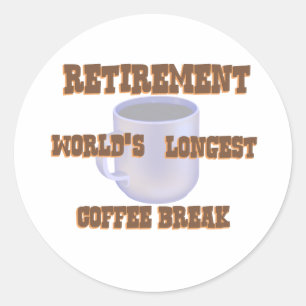 Sticker Rond Café de retraite
