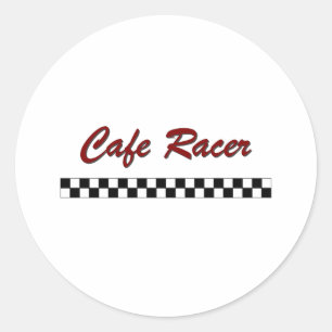 Sticker Rond Cafe Racer
