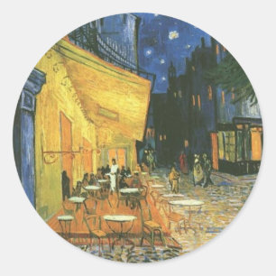 Sticker Rond Cafe Terrace - Vincent van Gogh