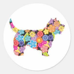 Sticker Rond Cairn Terrier