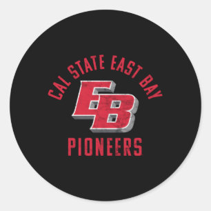 Sticker Rond Cal State East Bay Pioneb Pioneb Grande