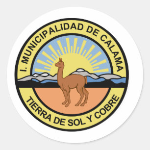 Sticker Rond Calama, Chili
