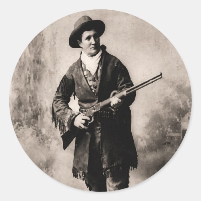 Sticker Rond Calamity Jane 1895 (Devant)