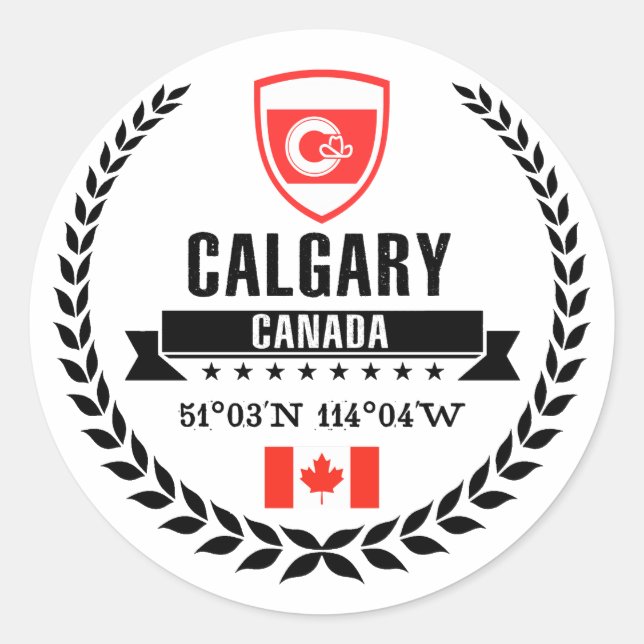 Sticker Rond Calgary (Devant)
