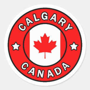 Sticker Rond Calgary Canada