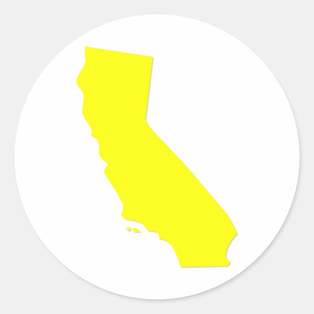 Sticker Rond Californie (Devant)