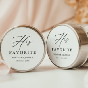 Sticker Rond Calligraphie Sa boîte de traitement Mariage préfér
