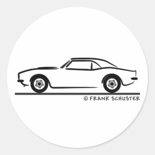 Sticker Rond Camaro 1969