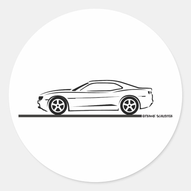 Sticker Rond Camaro 2010 (Devant)