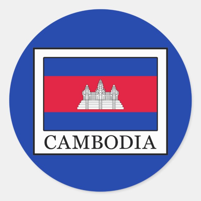 Sticker Rond Cambodge (Devant)
