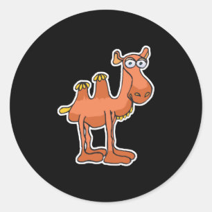 Sticker Rond cameau mignon