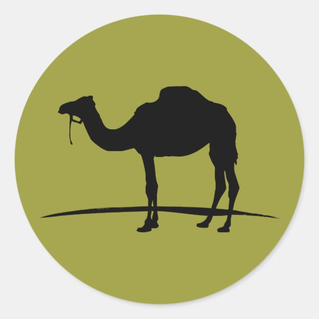 Sticker Rond Camel (Devant)