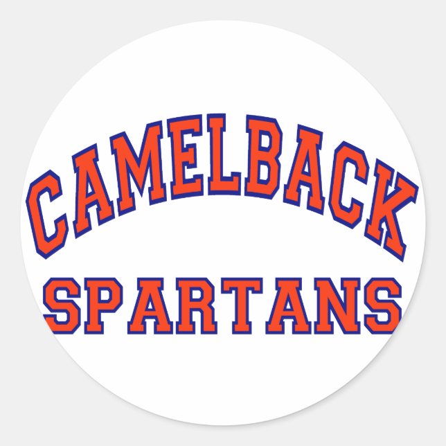 Sticker Rond Camelback Spartans (Devant)