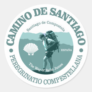 Sticker Rond Camino de Santiago