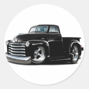 Sticker Rond Camion 1950-52 noir de Chevy