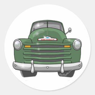 Sticker Rond Camion de ramassage Chevrolet 1948
